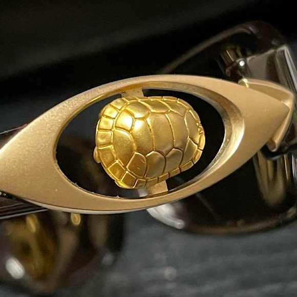 Authentic Kieselstein-Cord Golden Turtle Shell Sunglasses - Picture 4 of 14
